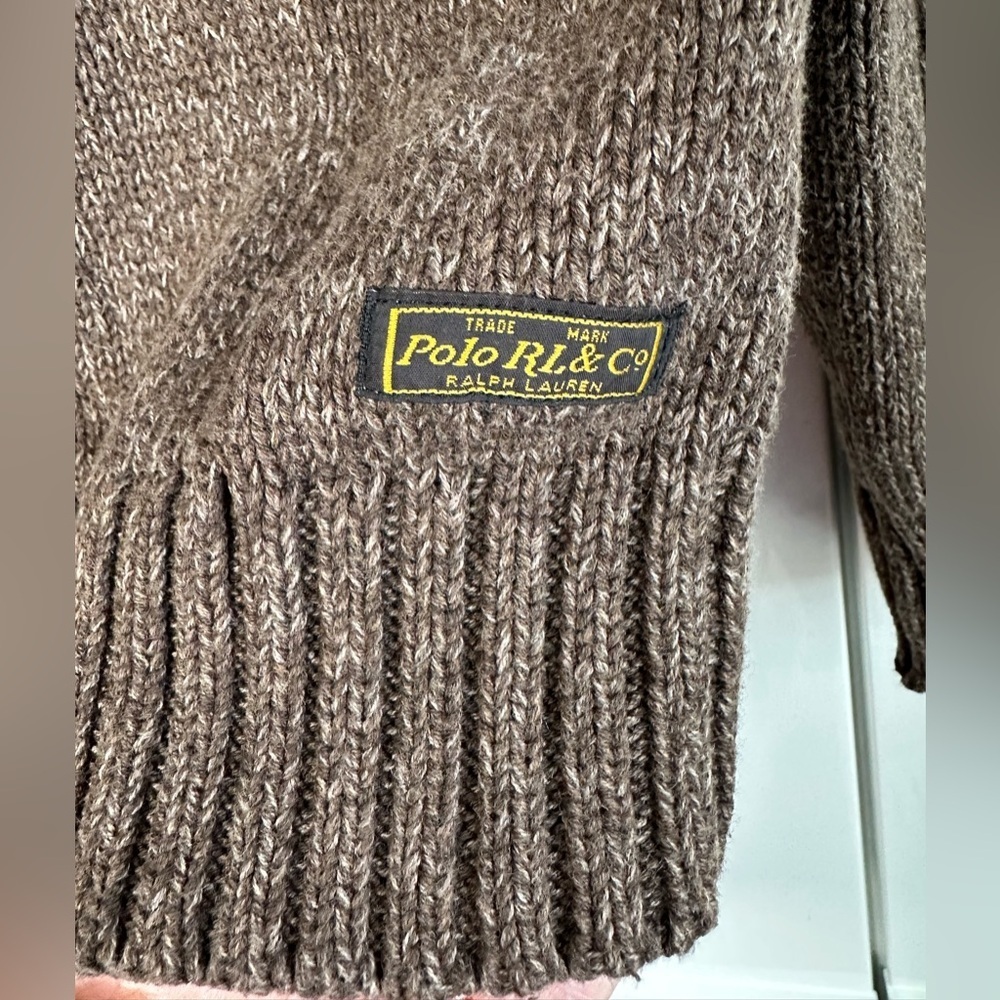 Vintage Polo Ralph Lauren Knit Sweater Brown
Heather Old Money Grandpacore L - Picture 3 of 8